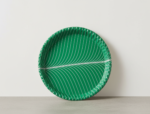 Eco-Friendly Disposable Paper Plates | Leaf Pattern (9-inch, White) - Image 3