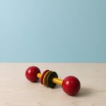 The Classic Wooden Dumbbell Rattle For Babies (Pack of 2) - Image 3