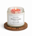 Premium organic soy wax aroma candle with vanilla and rose fragrance handmade