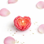 Wax Culture Heart-Shaped Rose Candle - Handmade Scented Wax Candle (Pack of 3) - Image 3