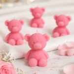 Wax Culture Rosy Teddy Luxe Candle – Handmade Scented Wax Candle (Pack of 5) - Image 2
