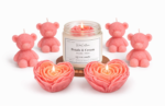 Wax Culture Petals & Teddy Luxury Candle Set | Teddy Bear & Rose Heart Decorative Candles with Scented Jar Candle - Image 4