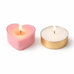 Wax Culture Glow Combo Candle Set – 16 Tealight Candles + 10 Heart-Shaped Pink Candles for Home Decor & Gifting, Up to 3 Hours Burn Time - Image 3