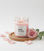 rose scented soy wax candle handmade luxury fragrance