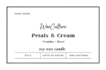 WaxCulture Petals & Cream Organic Soy Wax Aroma Candle – Vanilla & Rose Fragrance, Hand-Poured, Up to 40 Hours Burn Time, 315g, 100% Natural - Image 5