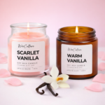 Wax Culture Vanilla Aroma Candle Duo – Scarlet Vanilla & Warm Vanilla Soy Wax Candles for Relaxing Ambience, Up to 40 Hours Burn Time, 100% Natural - Image 2