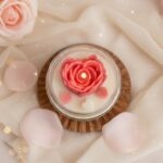 WaxCulture Petals & Cream Organic Soy Wax Aroma Candle – Vanilla & Rose Fragrance, Hand-Poured, Up to 40 Hours Burn Time, 315g, 100% Natural - Image 4