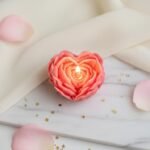 Wax Culture Heart-Shaped Rose Candle - Handmade Scented Wax Candle (Pack of 3) - Image 2