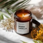 WaxCulture Handmade Warm Vanilla Scented Candle – Luxury Soy Wax Jar Candle, 225g, 100% Natural - Image 2